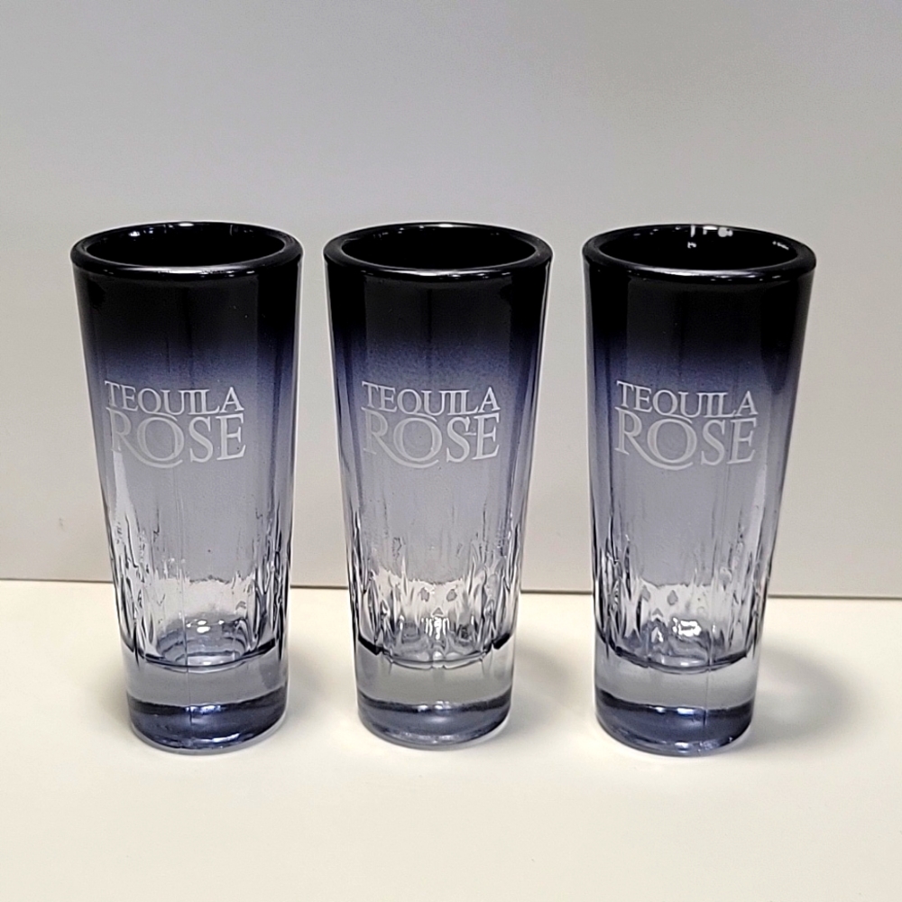 Set of 3 Tequila Rose shot glasses